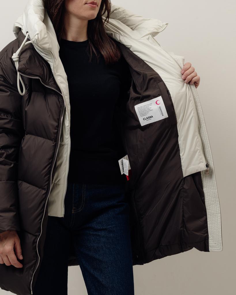 Куртка Clasna 253004 S коричнево-молочная