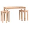 Nesting Tables Set of 3 Solid Pine Wood