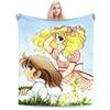Candy Candy Manga Blanket Flannel Spring/Autumn  Multi-function Super Warm Throw Blanket for Bed Couch Bedding Throws