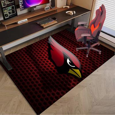 Arizona Cardinals Logo Area Rug for Office, Chair Rug, Decorative Carpet Livingroom Mat, Large Size Fan Gifts Christmas Gifts