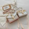 Women Contrast Color Leather Handbag Fashion Simple Shoulder Messenger Bag Ladies Cross Body Bag