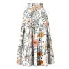 Gonna Maxi da Donna Coulisse Vita Alta Estiva Gonne Lunghe Leggere a Balze Fluide Floreali Plissettate