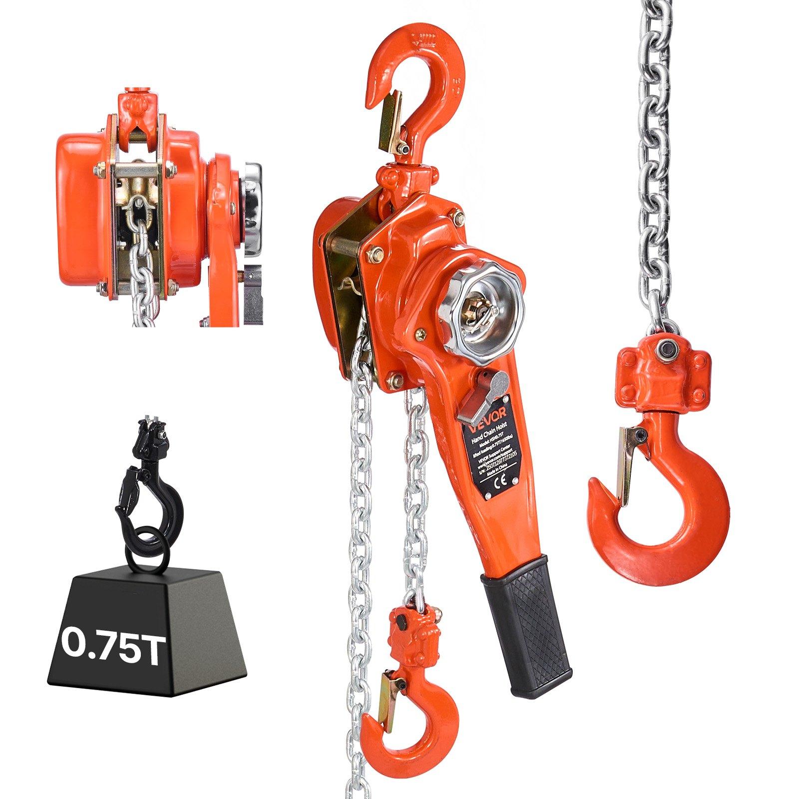 VEVOR Manual Lever Chain Hoist, 3/4T