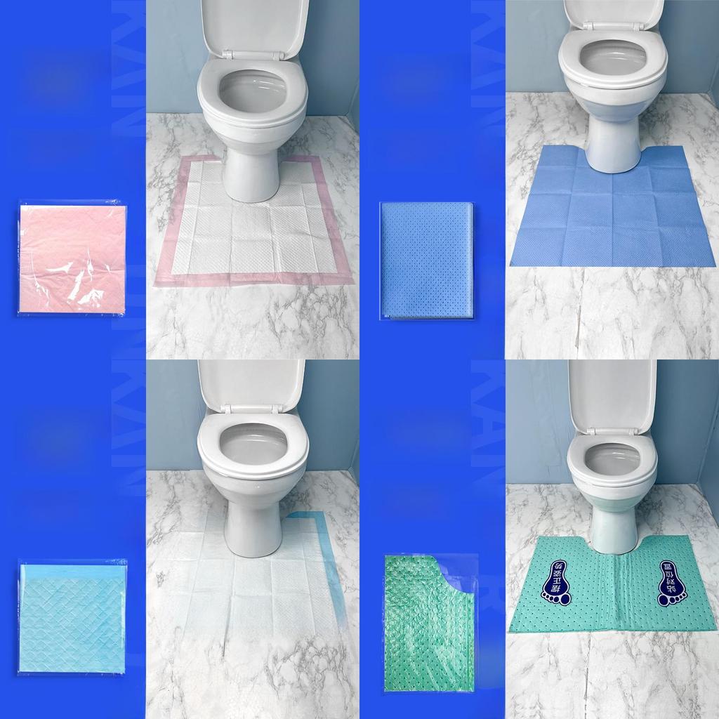 Engangsbrug U-formet Toiletbrætbetræk Med Vandtæt Ikke-vævet Stof Til Badeværelseshygiejne