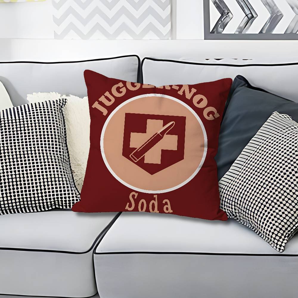 JJuggernog Revive Speed Soda Logo Celebrity Merchandise AllMatch Printed Pillow Case Sofa Car Office Room Decoration Protector
