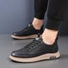 Hochwertige Marken Herren Sport-Freizeitschuhe Dicksohlige Leder Oxford Schuhe Modische Herren Arbeitskleidung Freizeitschuhe