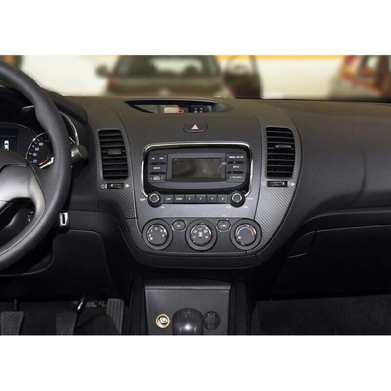 For Kia Forte k3 2014-2018 Real Carbon Fiber Center Console Air Outlet Vent Trim