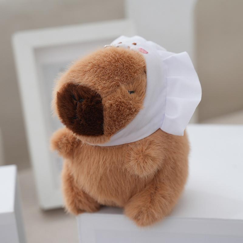 Keychain Plush Capybara Doll Pendant Decoration Birthday Gift Kitchen Animal