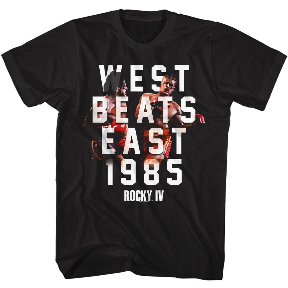 Rocky IV Movie West Beats East 1985 Rocky Vs Drago Men T Shirt S