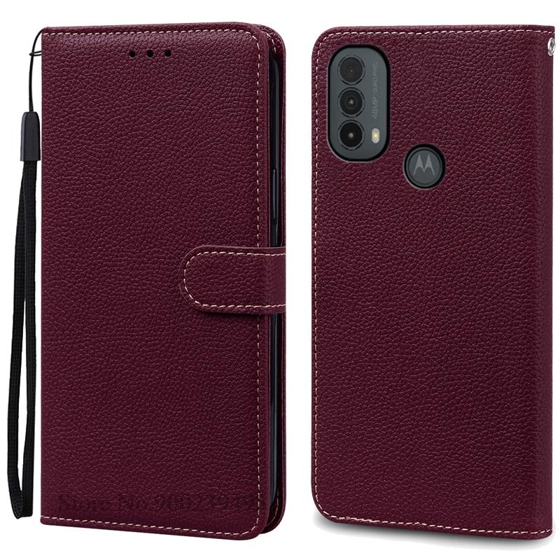 E20 E30 E40 Pouzdro Pro Motorola E20 Pouzdro Peněženka Kožený Vyklápěcí Kryt Pro Motorola Moto E40 E30 E20 Pouzdro Vyklápěcí Knižní Kryt Fundas