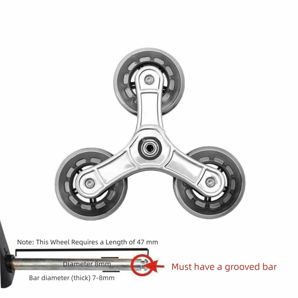 Multi-Purpose Plastic Wheels Plastic Furniture Casters Stable Stair Climbing Wheels  Foldable Cart