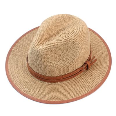 Panama Hat Summer Sun Hats For Women Man Beach Jazz Straw Hat For Men Uv Protection Cap Chapeau Femmes Vacation