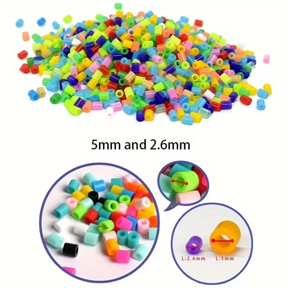 2.6mm Perler Hama Beads Kit DIY Make Puzzle Melting Beads Kits 3D Puzzle Beads Children Toy
