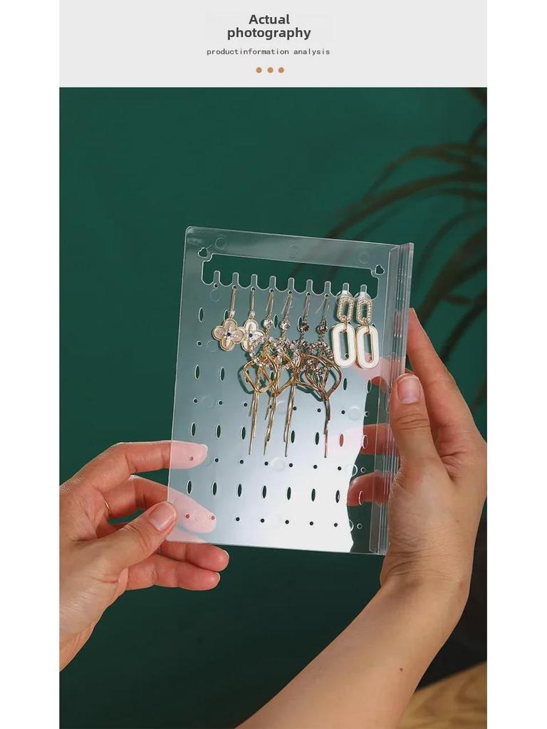Samt 3-Schicht Acryl Schmuck Organizer Box