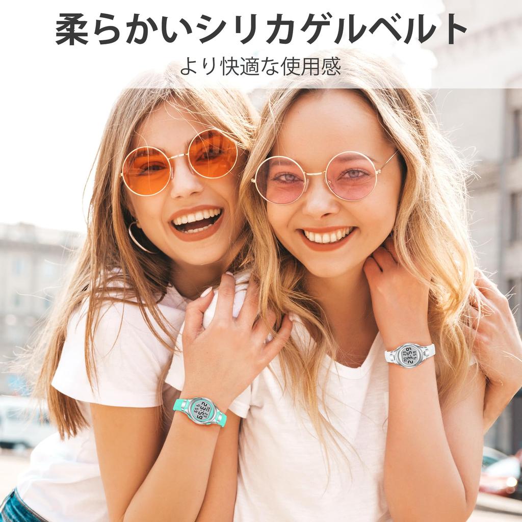 ShunkanSai Digital Watch for Women, Sports Watch, Multifunctional, Date, Day, Alarm, LED Display, Female, Waterproof, Outdoor, Simple Watch, Stylish,