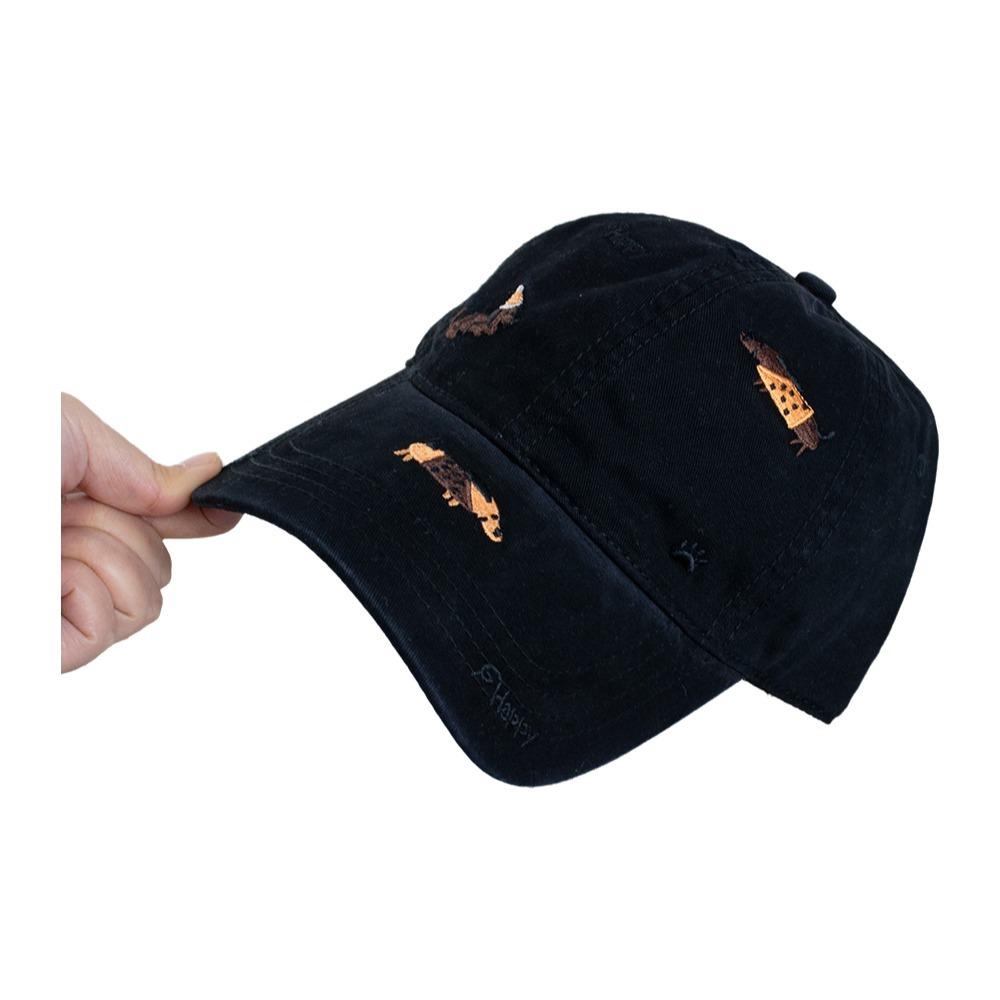 

Fashion Embroidery Puppy Baseball Cap Versatile UV Protection Sun Hat Breathable Peaked Cap for Men Women Bonnet чёрный