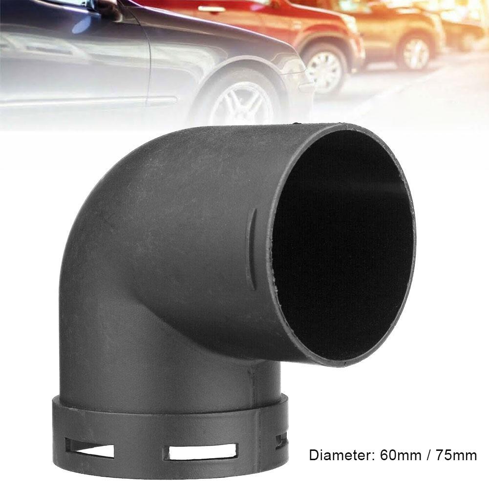 Elbow Duct Connector 60/75mm L-Shape Car Diesel Air Parking Heater Ducting Pipe Outlet Connector for Eberspaecher for Webasto