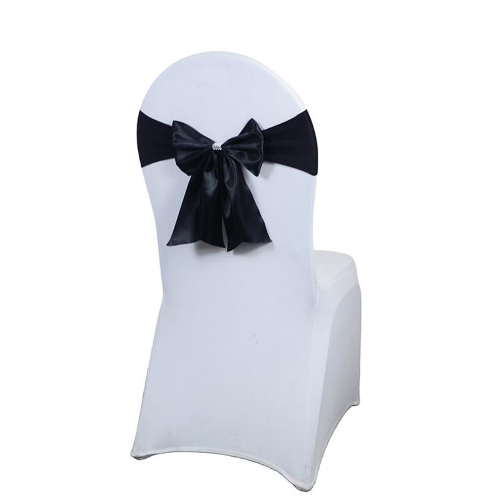 Chair Bow Ties Elegant Satin Chair Sashes Event Chair Straps Multifunctional For Events Wedding