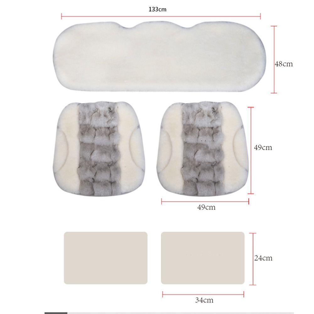 Thickened Plush Car Seat Covers Breathable Auto Seat Cushion  Car Interior Accessories