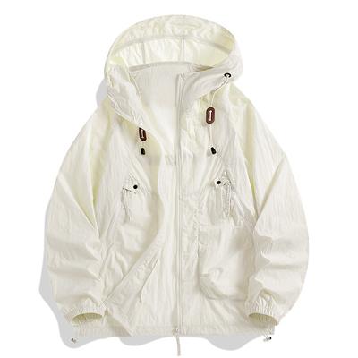 New Summer Hooded Sun Protection Suit for Men Couples Ultra-thin Outdoor Windbreaker