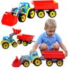 Großer Traktor Zugmaschine Mit Anhänger Bagger Mega 64cm 6221