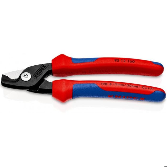 Knipex 95 16 200 Pince coupe-câbles VDE Adapté pour (technique d'isolation) câbles en alu et en cuivre, à 1 ou plusieur