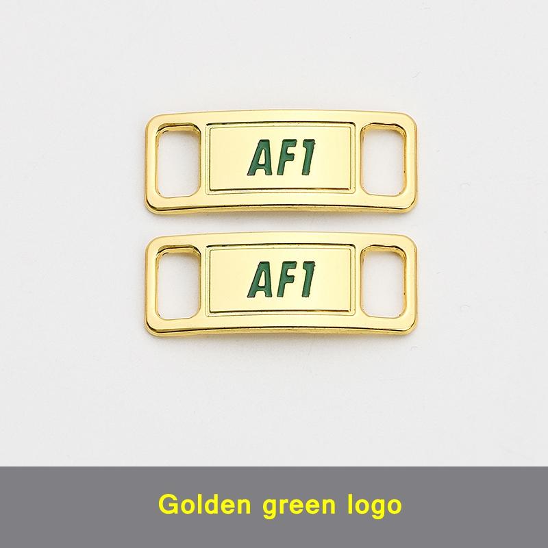 NEW 1 Pair Metal Shoelaces Buckle AF1 Shoe Decoration Suitable for All Shoes Sneakers Shoes Accessories Flat Shoelace Buckle