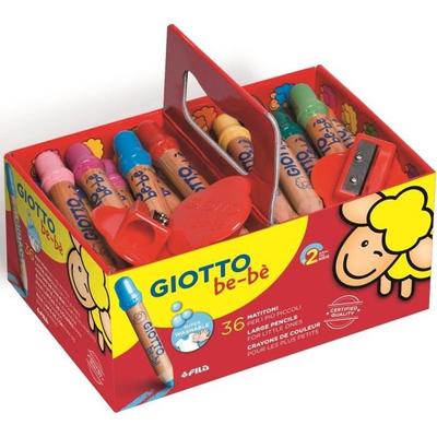 Colored Pencils - GIOTTO - Maxi Schoolpack - 36 Pencils - 3 Sharpeners - PEFC