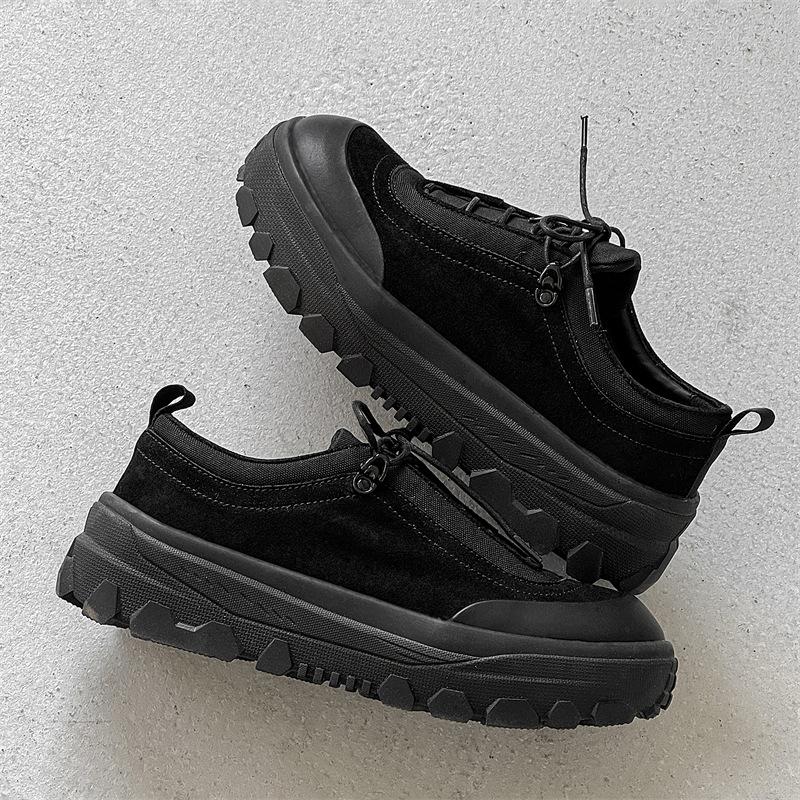 

Трендовая функциональная обувь для кемпинга на открытом воздухе, нишевый дизайн, мужская обувь, толстая подошва, повышающая износостойкость, универсальная спортивная и досуговая обувь для инструментов 39 чёрный