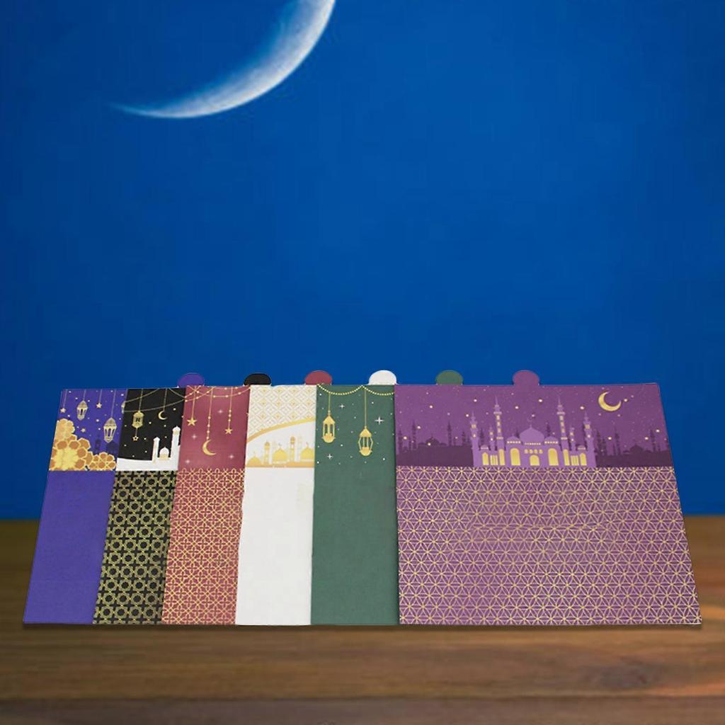 Pack Of 50 Stylish Eid Money Holders Cards Islamic Celebration Greeting Cards Folding Muslims Holiday Invitation Card White