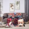 Fairy Tail  Warm Soft Blanket Japanese Anime Travel Plush Throw Blanket Aesthetic Couch Chair Flannel Bedspread Sofa Bed Cover