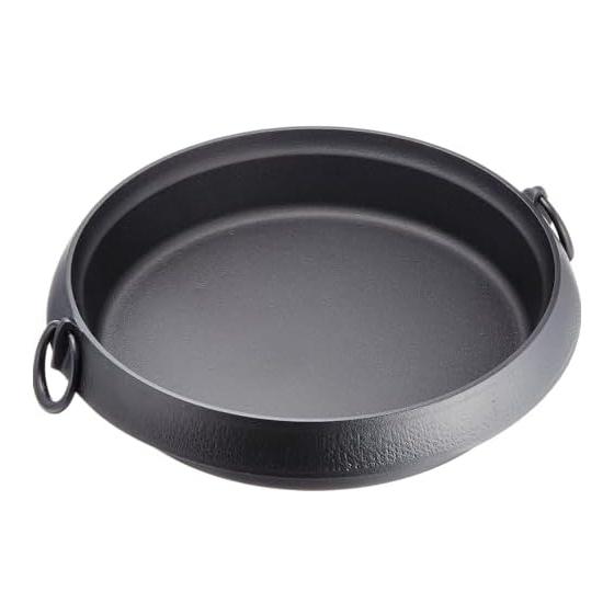 Горшок Iwachu Sukiyaki, красивая кожа, большой, черный, запеченный, совместимый с IH, железная посуда Nanbu 20015