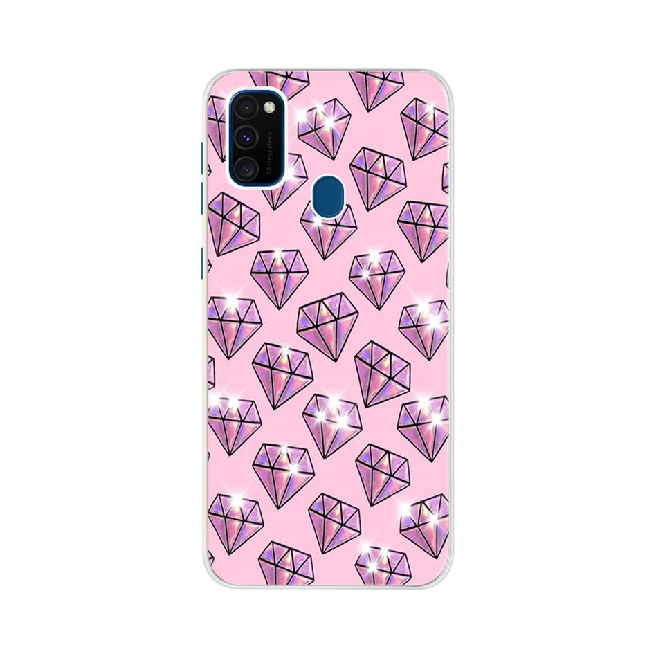 For Samsung Galaxy M21 Case Samsung M30s Soft Slim Cute Painted Phone Back Cover For Samsung M21 M 21 M215F Cases Bumper Fundas