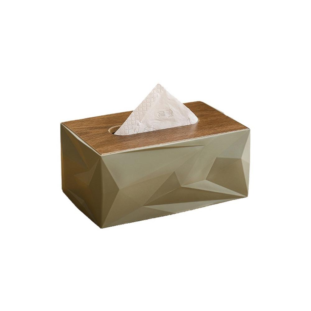 Double-sided Cover Desktop Tissue Box Plastic Napkins Holder Smooth Extraction Tissue Rack Hotel