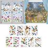 Spring Window Clings Stickers Spring Flower Bird Double Side Window Decals Spring Schools Home Offices Party Supplies