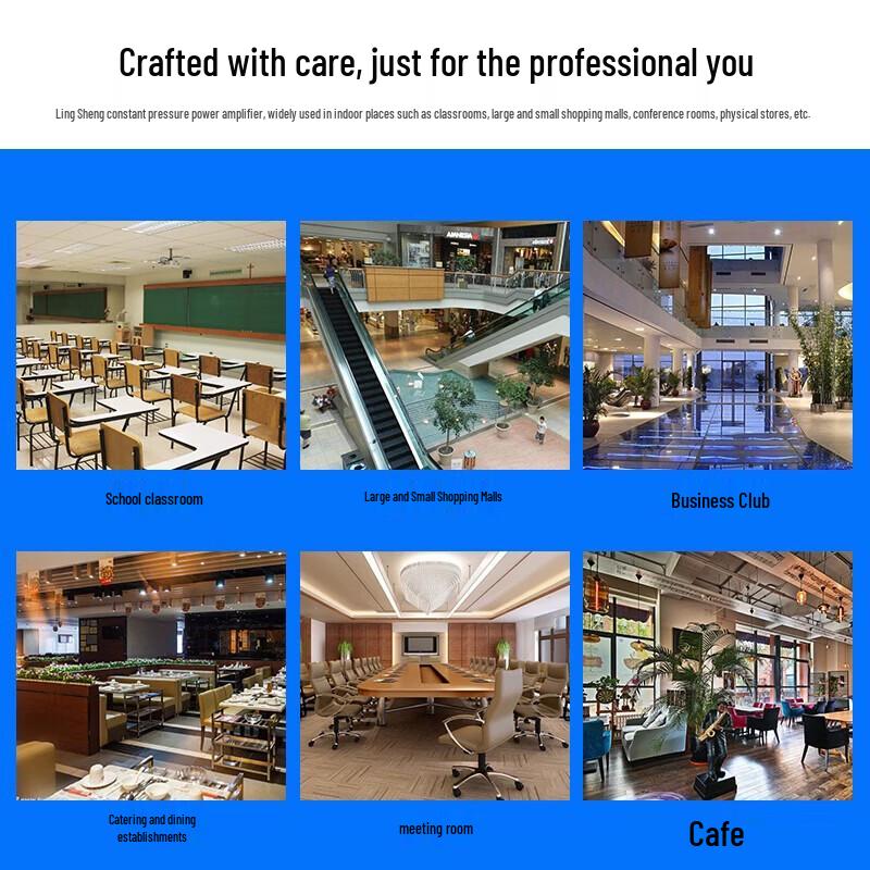 Lingsheng Bluetooth Vysoce výkonný Profesionální vysílací zesilovač CN zástrčka (adaptér součástí dodávky)