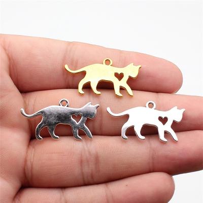Cat Pet Animal Charm Antique Bronze Zinc Alloy Jewelry Making Supplies Craft Supplies Style Best Sellers