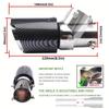 Auto-Modifikation Kohlefaser-Endrohr, 63-89mm Edelstahl-Endrohr, verstellbarer Winkel ABS-Kunststoffgehäuse-Endrohr