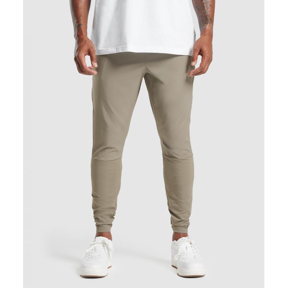 

Спортивные беговые брюки GYMSHARK льняные коричневые A4A6F NBZL