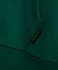 Cream Soda Lab Plain All Season Two-Way Crop Zip-Up Hoodie Green