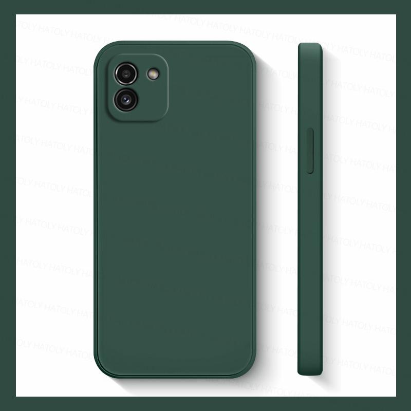 

Для Samsung Galaxy A03 Чехол Samsung A03S A12 A13 A53 A52 M52 M32 A03 Core Cover Liquid Silicon Противоударный задний чехол Samsung A03 S22 Ultra