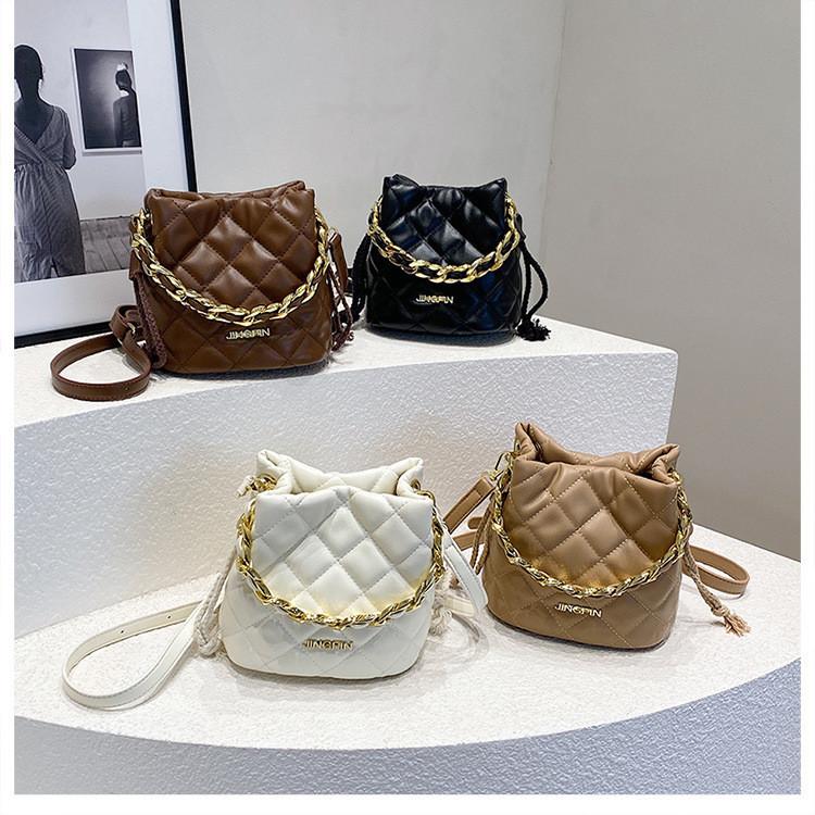 Trendy High-end Women's Bucket Bag 2023 New Autumn And Winter Fashion Shoulder Bag