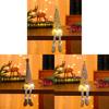 Christmas Led Lighted Plush Toy With Glittering Face Mask For Holiday Decor