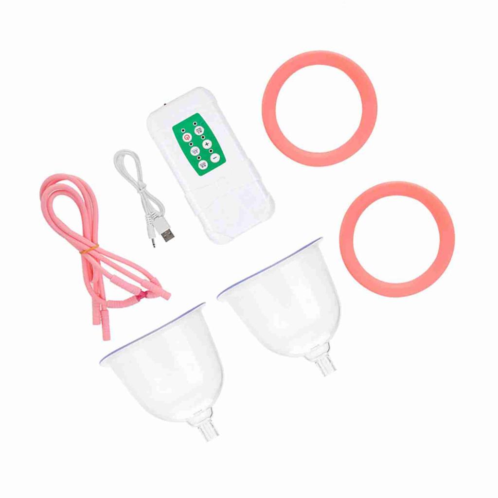 Powerful Vacuum Breast Enlargement Machine Electric Double Cup USB Charging (  Cup)