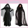 Halloween Costume For Women Ghost Bride Witch Vampire With Cape Elastic Fabric S-xxl
