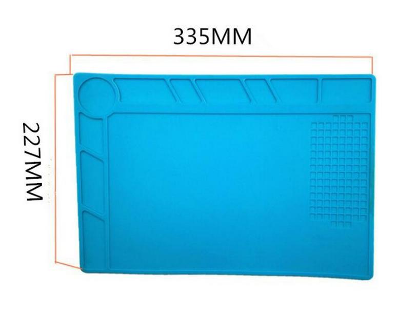 Silicone Insulation Pad for Mobile and Computer Repair: High-Temperature Resistant, Screw Locator, and Compatible with Hot Air Gun.