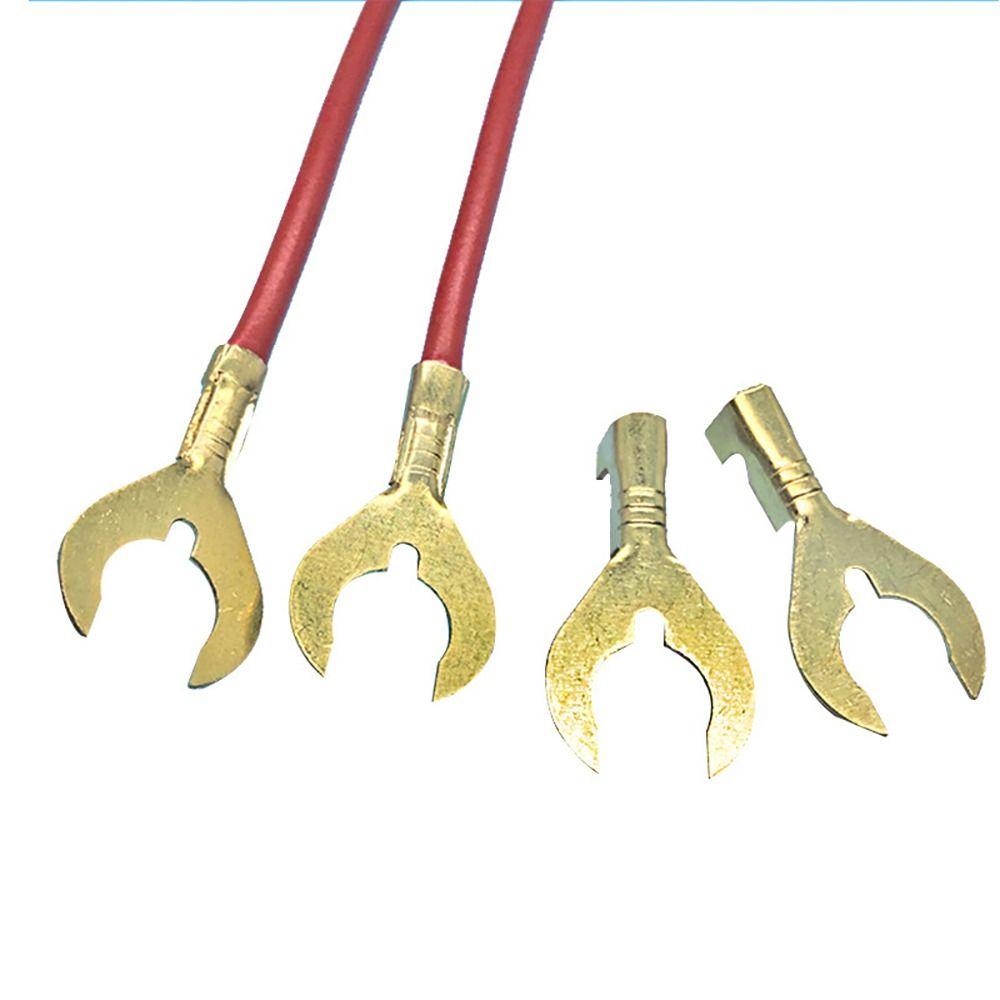 100PCS Brass Terminator Connector Crab Feet U-Type Terminals Electrical Kit Switching Power Supply