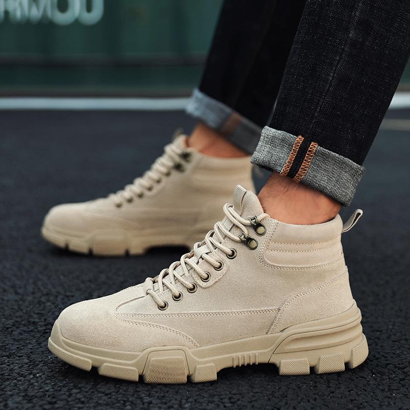 winter men shoes high-top Men's Casual Shoes outdoor shoes for men black Canvas shoes men fashion Cotton shoes snow boots