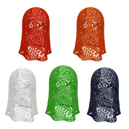 1/2Pcs Halloween Ghost Tea Light Holder 3D Printed Hollow Ghost Votive Candle Cover Decoration Holiday Party Table Centerpiece Ornament