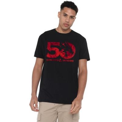 Mens Stacked Logo 50th T-Shirt